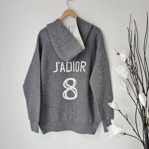 Christian Dior J'ADIOR 8' Hooded Cashmere Sweater with Rear Signature